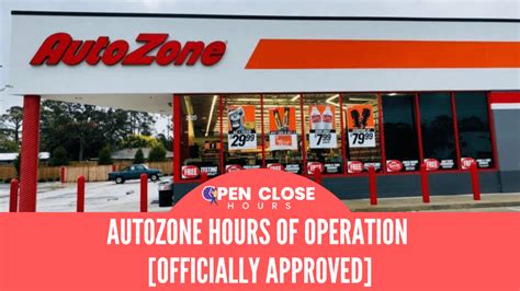 Get Directions View Store Details. . Autozone open hours